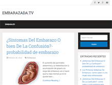 Tablet Screenshot of embarazada.tv